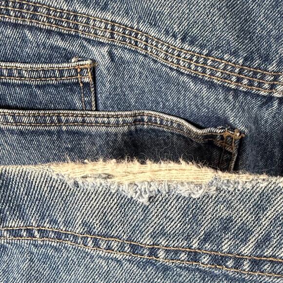 Red Spike Vintage Y2K Mens Cargo Jeans 36x34 Skater Pants - Picture 11 of 12